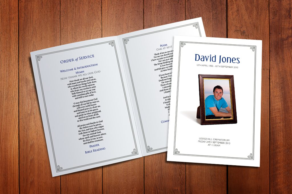 Desktop Frame Funeral Order of Service