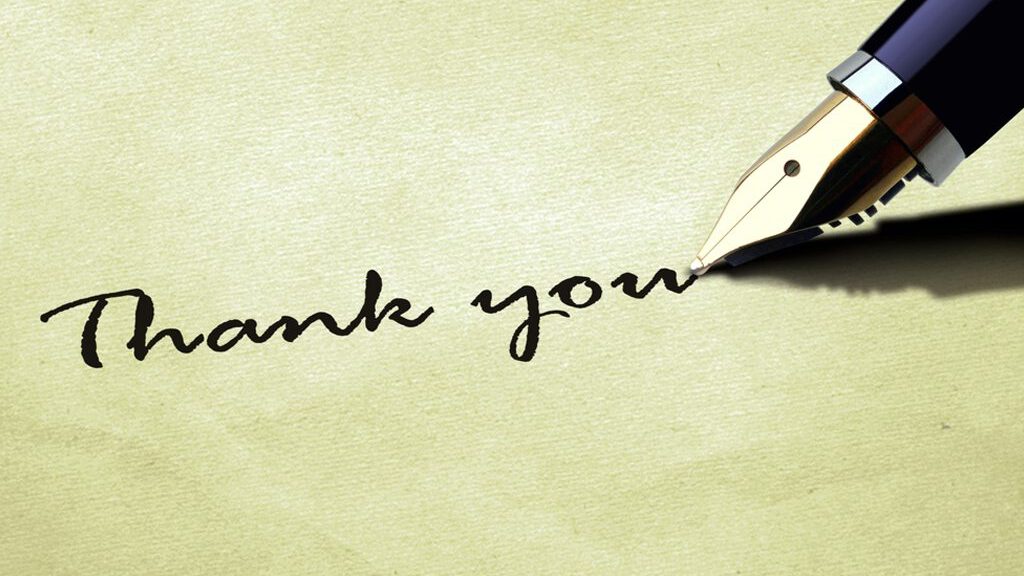 Sending Thank You Cards