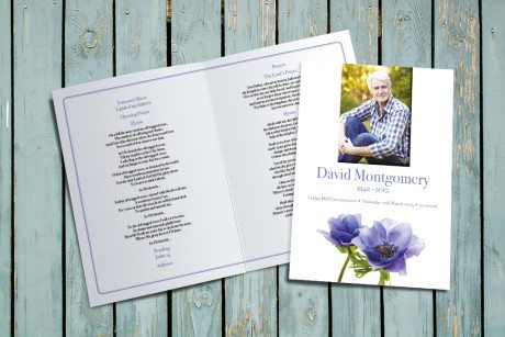 Cornflower Funeral Order of Service by Fitting Farewell
