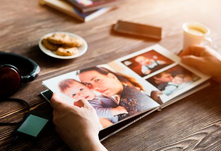 Family photographs to add to your Memorials Cards