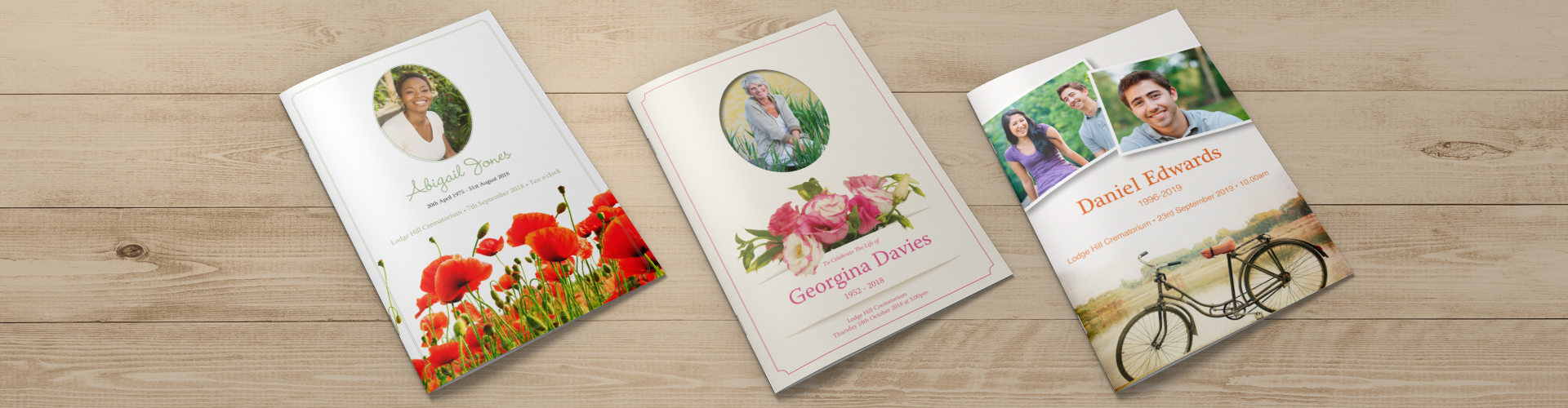 funeral order of service cards